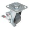 Vestil Rubber Swivel With Brake Caster 4 In. Diameter x 2 In. Width 551 Lb. Capacity Dark Gray/Gold CST-KSM-4X2MR-SWB - alternate 3